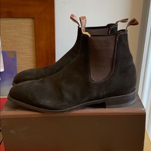 Vintage RM Williams Boots | Chocolate Brown Leather Chelsea Boots Mens 11